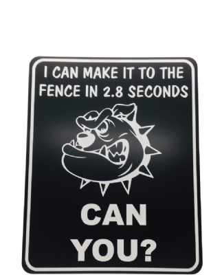 Guard Dog Sign (8 x 10 inch) 1,6 mm