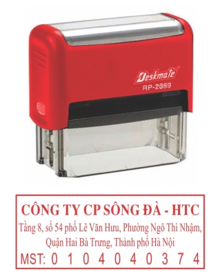 khắc dấu mã số thuế CTY Sông Đà